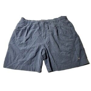 Big Dogs Men’s Blue Grey Casual 2X Shorts Elastic Waist Belt Loops Logo